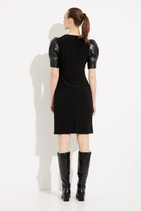 Robe Joseph Ribkoff Noire Taille 12 – Coupe A, Capuche, Mélange Polyester Doux