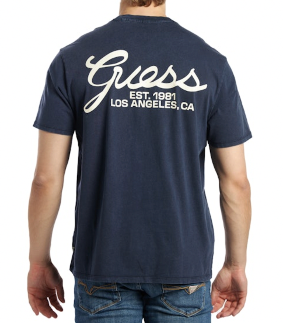 T-shirt Guess Bleu Pour Garçon 14 Ans - Neuf Avec étiquettes